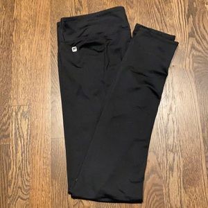 Fabletics black leggings size L 30” inseam